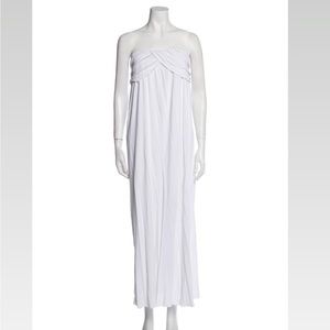 MSGM Strapless Midi Dress